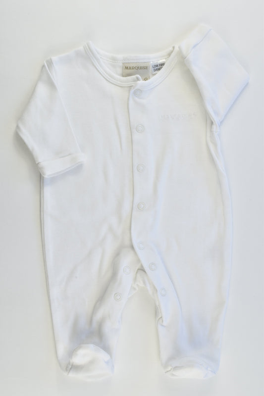 Marquise Size 0000 Footed Romper