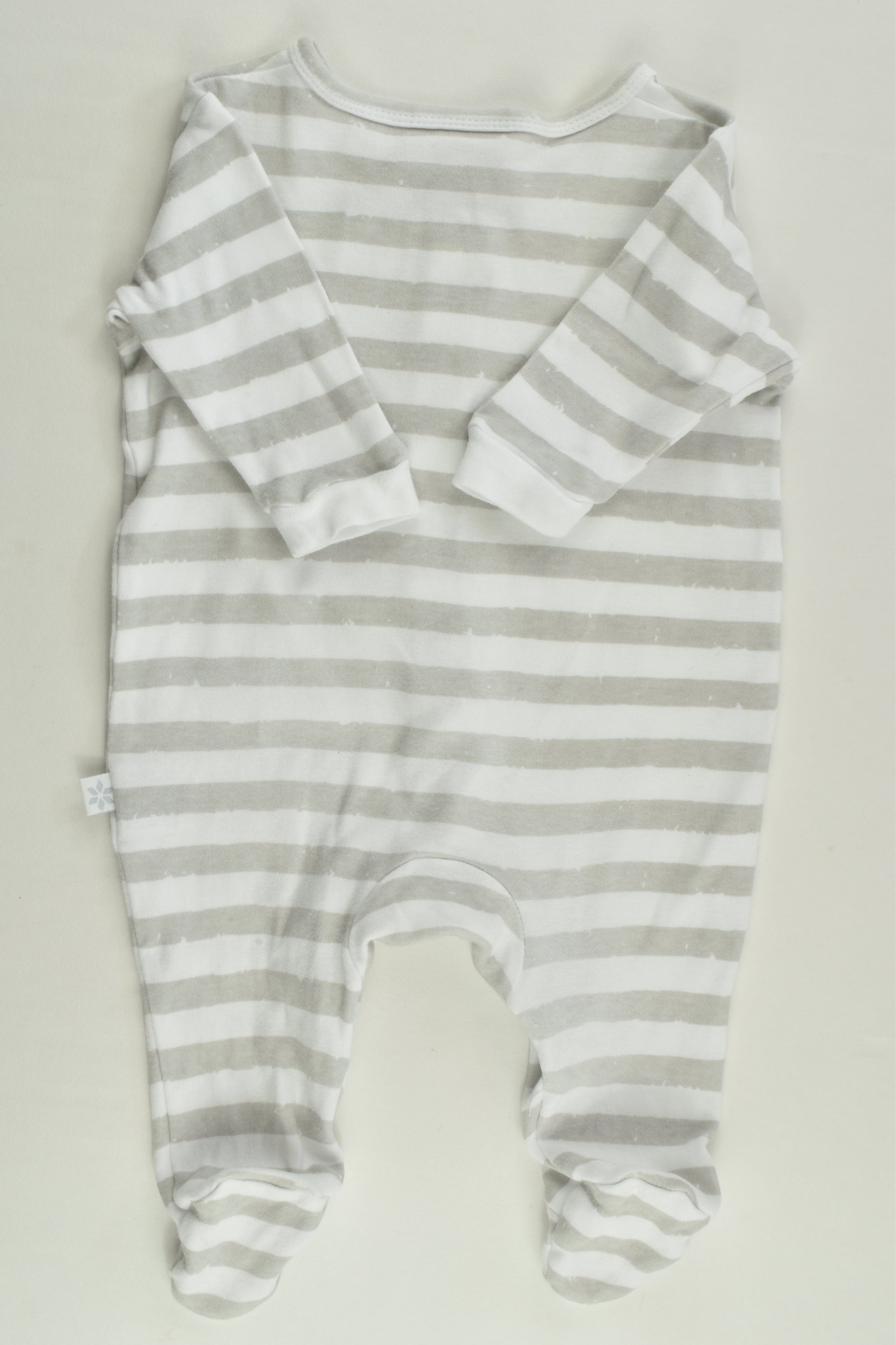 Marquise Size 0000 Striped Footed Romper