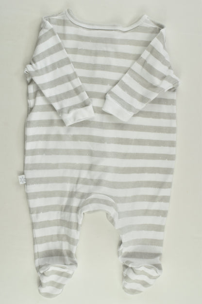 Marquise Size 0000 Striped Footed Romper