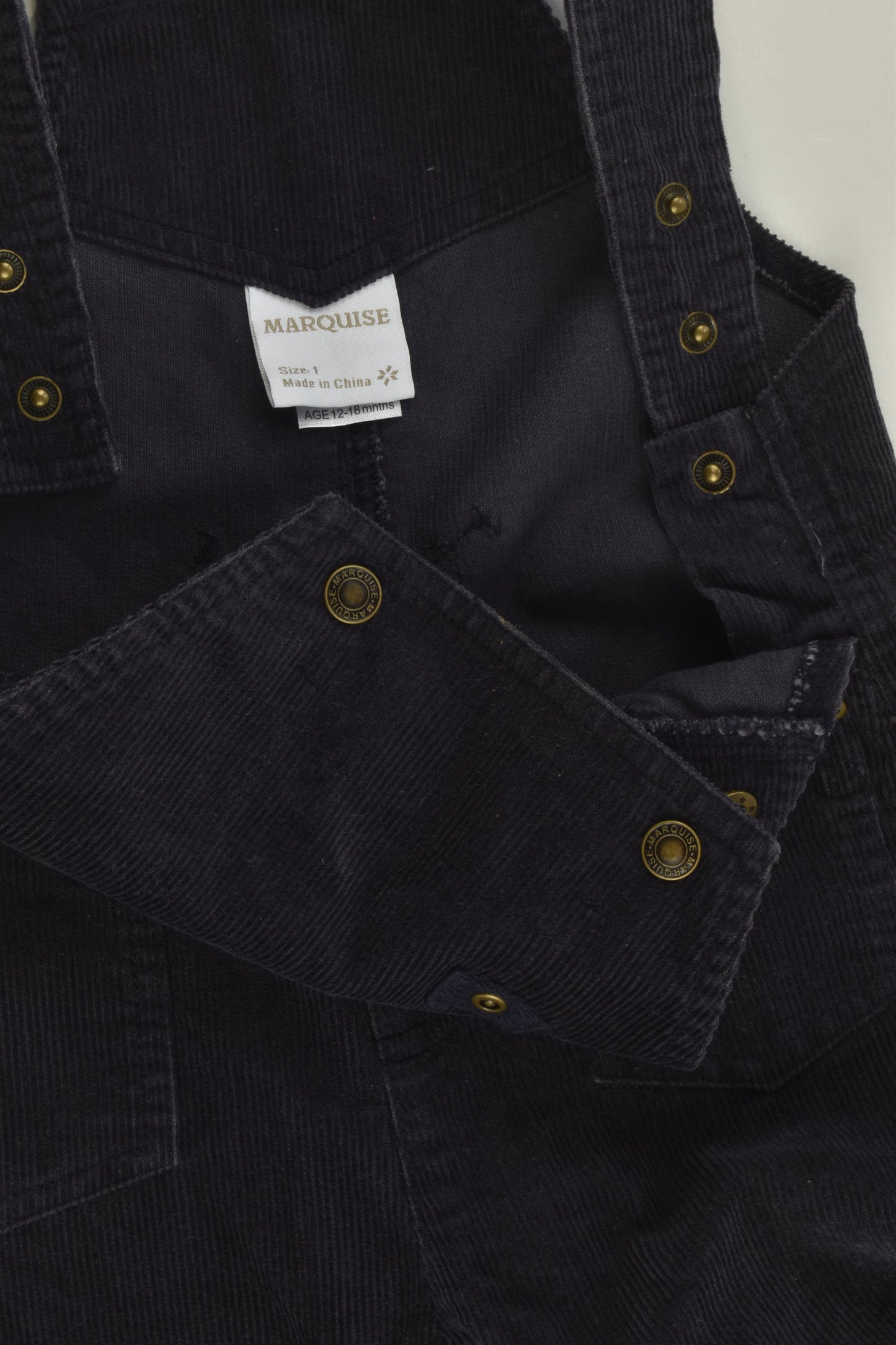 Marquise Size 1 Cord Overalls