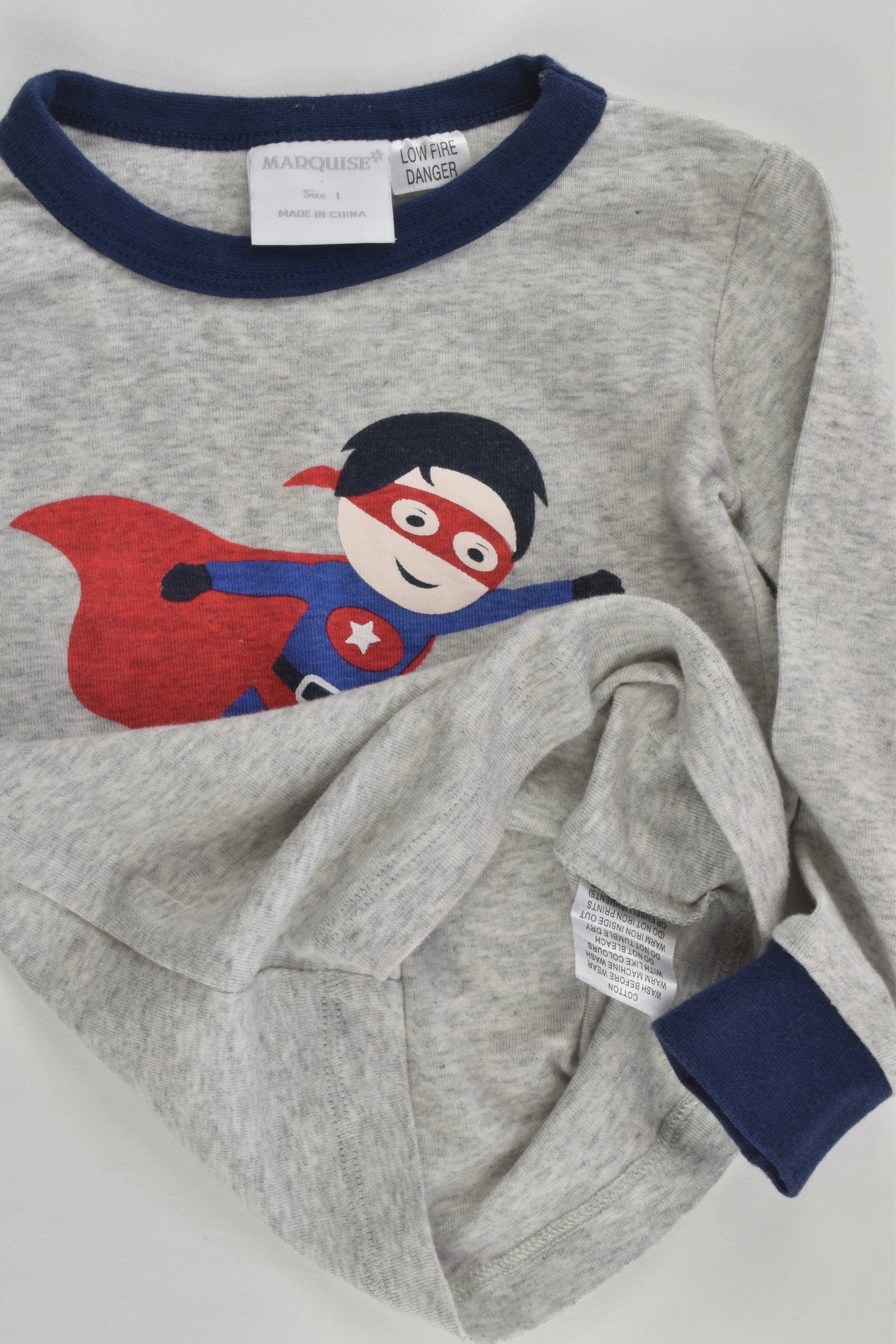 Marquise Size 1 Superhero Pj Set
