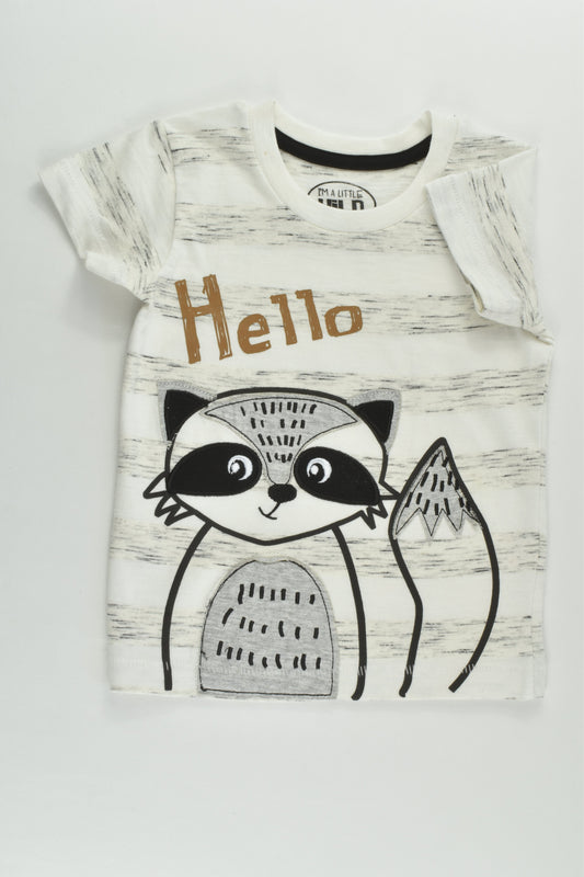 Matalan Size 0 (9-12 months) Raccoon T-shirt