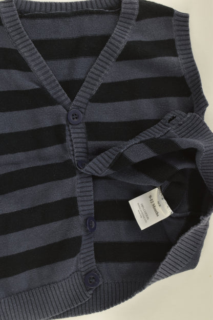 Matalan Size 0 (9-12 months) Striped Knitted Vest