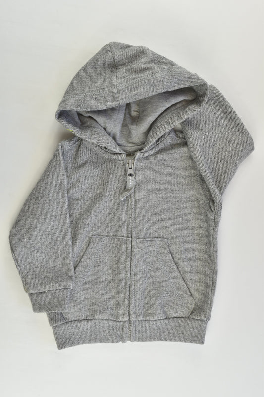 Matalan Size 00 (3-6 months) Grey Hooded Jumper