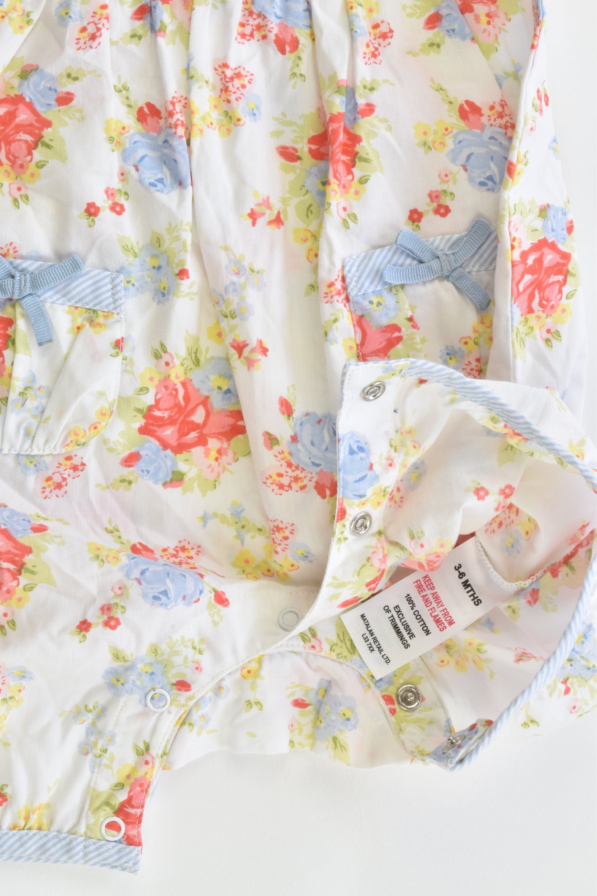 Matalan Size 3-6 months Floral Playsuit