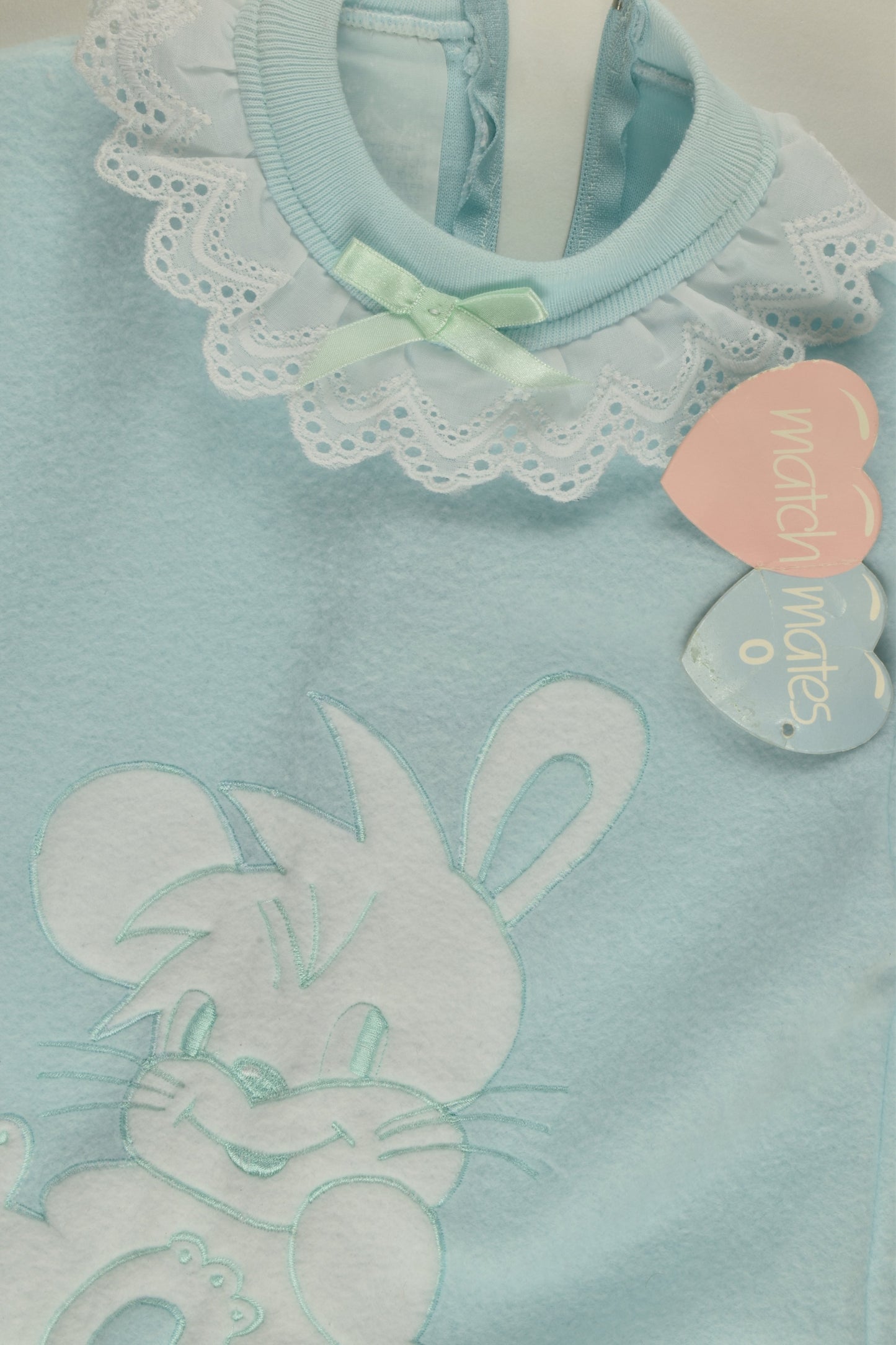 Match Mates Size 0 Vintage Mouse Fleece Playsuit