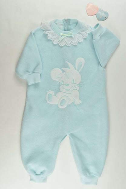 Match Mates Size 0 Vintage Mouse Fleece Playsuit