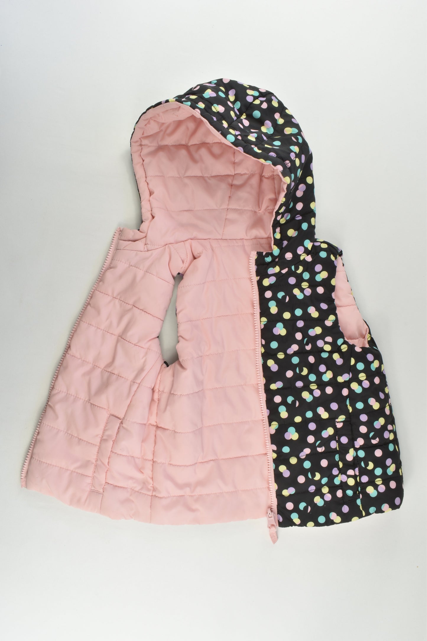 Max Size 2-3 Reversible Hooded Puffer Vest