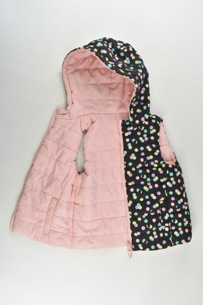 Max Size 2-3 Reversible Hooded Puffer Vest