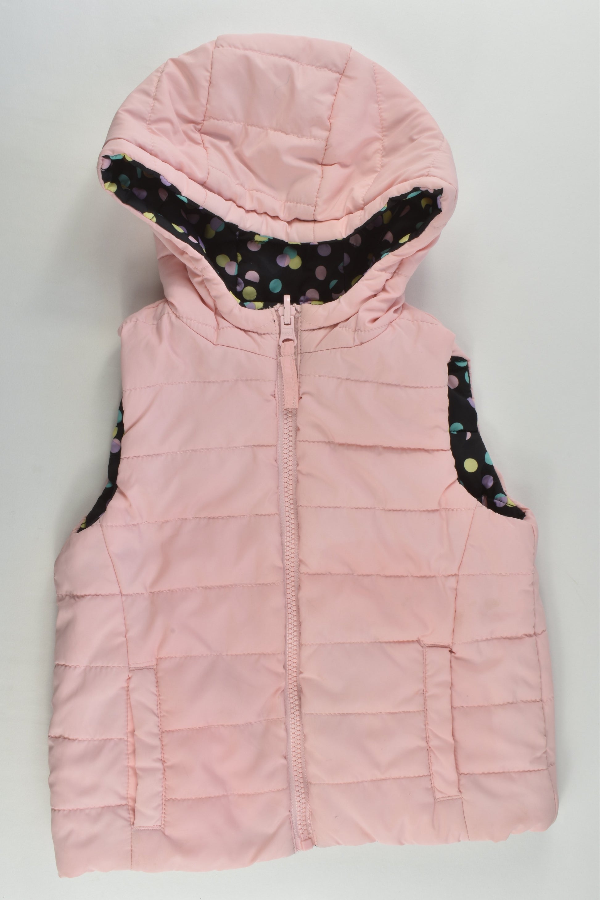 Max Size 2-3 Reversible Hooded Puffer Vest