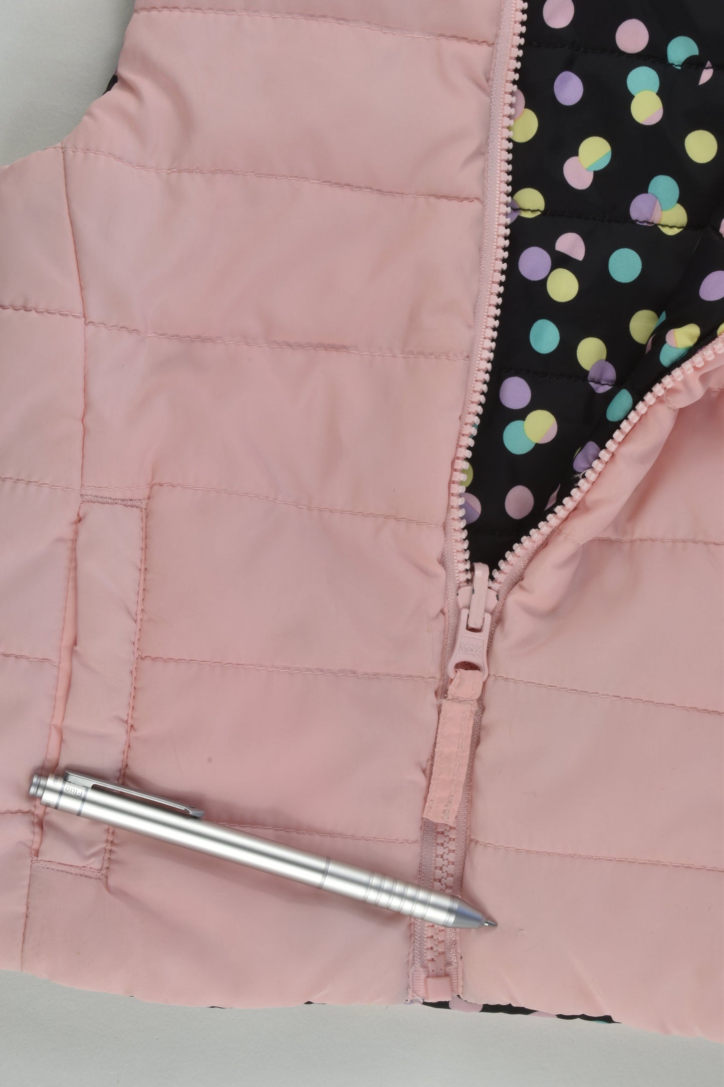 Max Size 2-3 Reversible Hooded Puffer Vest