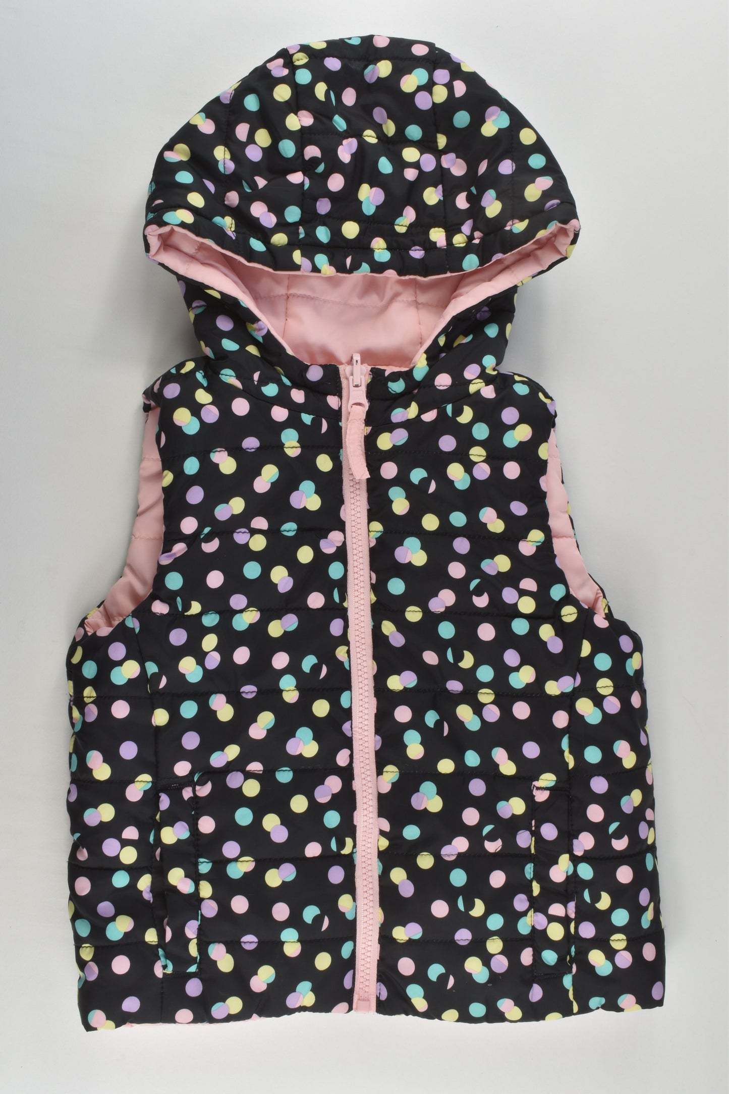 Max Size 2-3 Reversible Hooded Puffer Vest