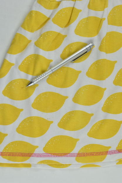 Maxomorra Size 1/2 (86/92 cm) Lemon Dress