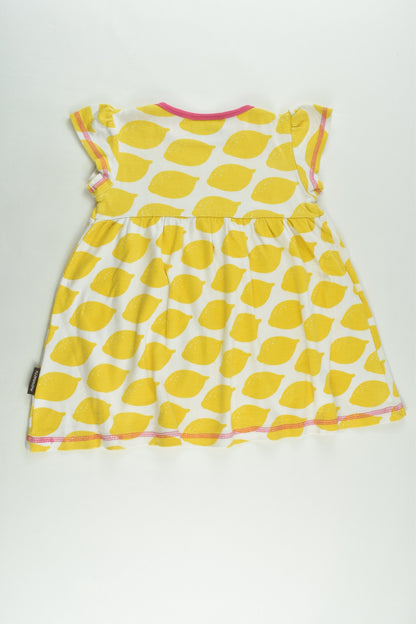 Maxomorra Size 1/2 (86/92 cm) Lemon Dress