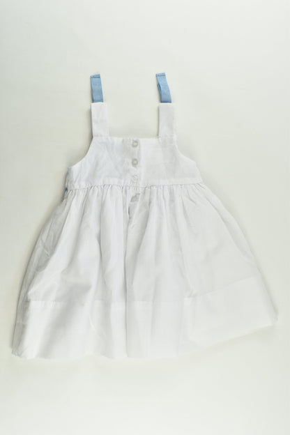 Mayoral Chic Size 0 (74 cm, 9 months) Lined Smocked Dress