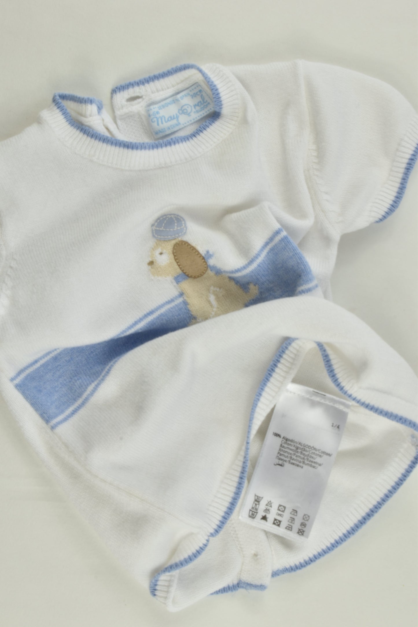 Mayoral Size 00 (4-6 months, 70 cm) Knitted Nautical Outfit