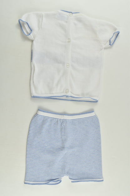 Mayoral Size 00 (4-6 months, 70 cm) Knitted Nautical Outfit