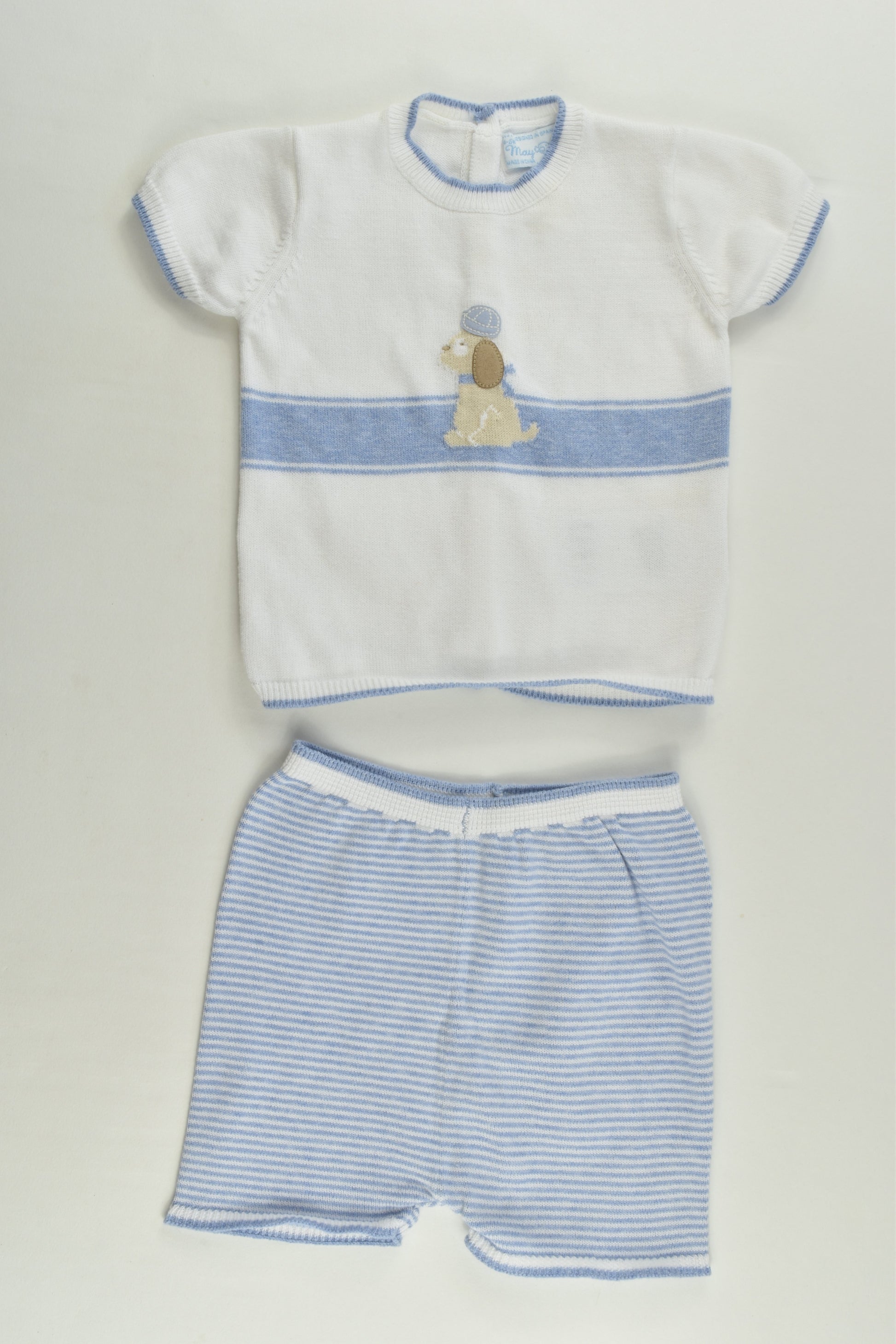 Mayoral Size 00 (4-6 months, 70 cm) Knitted Nautical Outfit