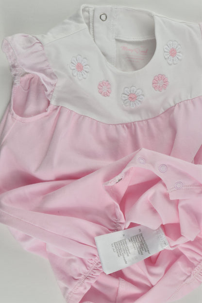 Mayoral (Spain) Size 00 (3-6 months, 70 cm) Flowers Playsuit