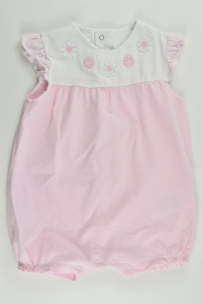 Mayoral (Spain) Size 00 (3-6 months, 70 cm) Flowers Playsuit