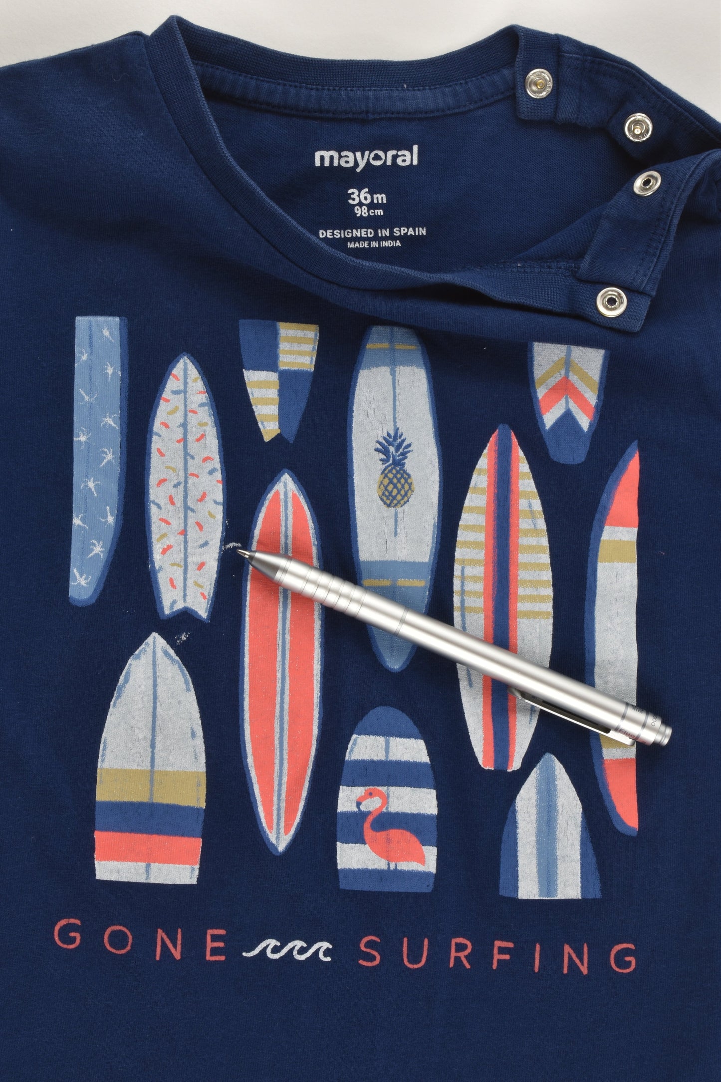 Mayoral (Spain) Size 3 (98 cm) 'Gone Surfing' T-shirt