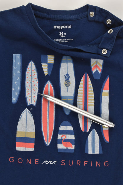 Mayoral (Spain) Size 3 (98 cm) 'Gone Surfing' T-shirt