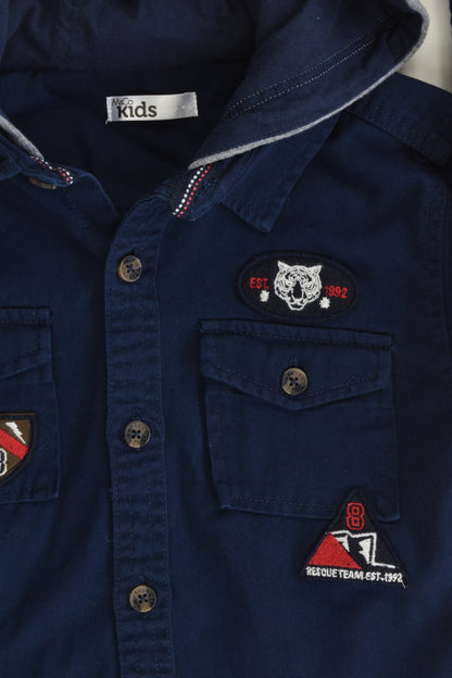 M&Co Kids Size 7-8 (128 cm) Hooded Casual Shirt
