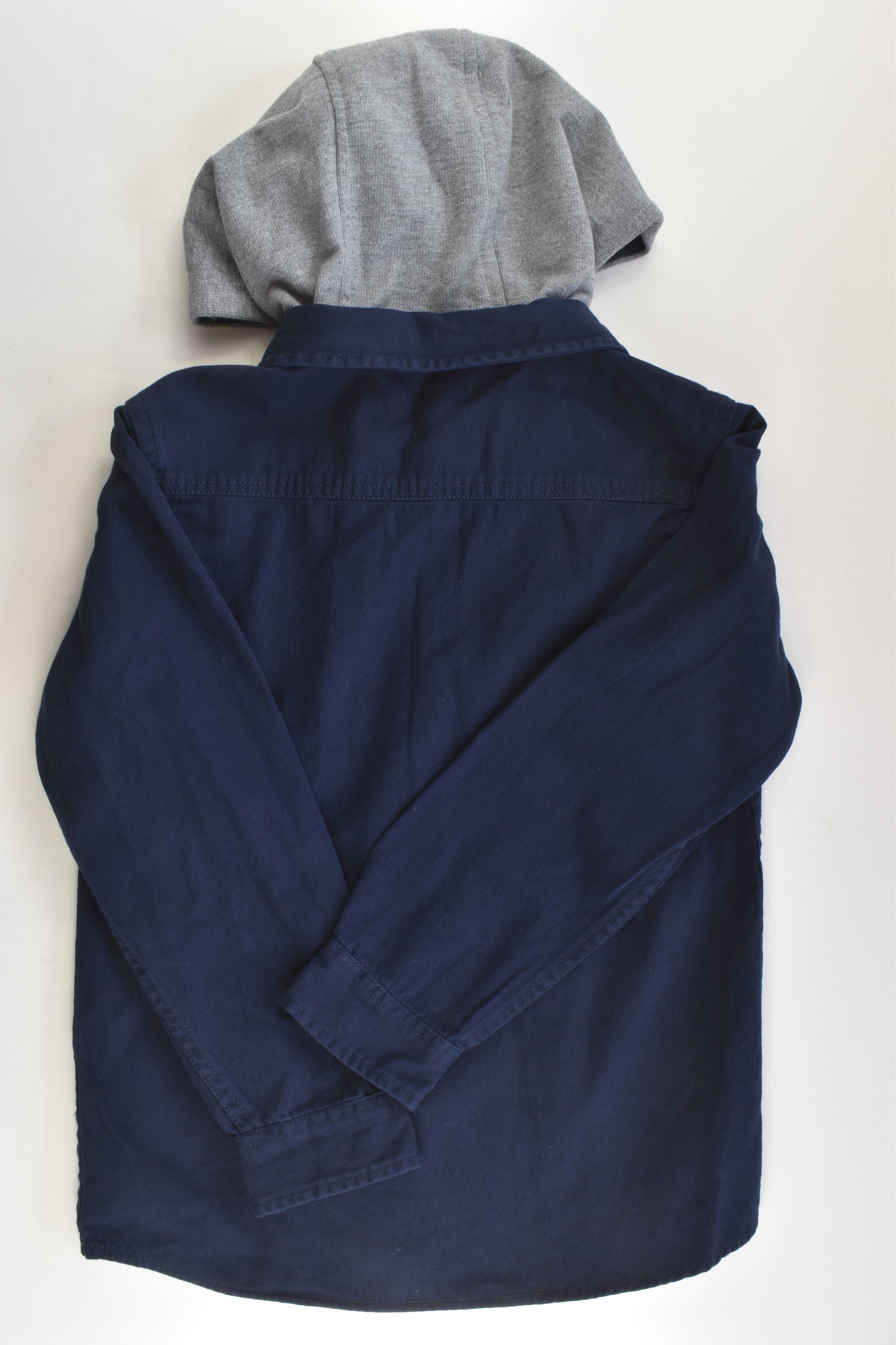 M&Co Kids Size 7-8 (128 cm) Hooded Casual Shirt