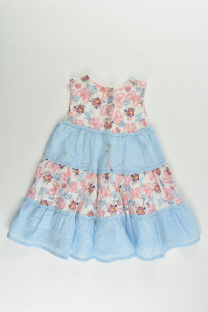 M&Co Size 00 (3-6 months) Lined Butterfly Dress
