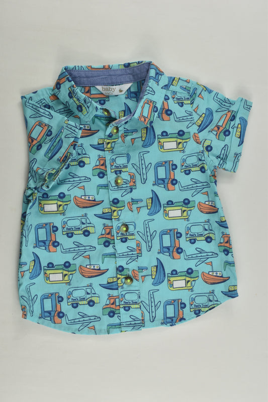 M&Co Size 00 (3-6 months) Vehicles Shirt