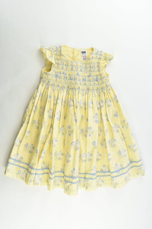 M&Co Size 18-24 months Floral Lined Smocked Dress