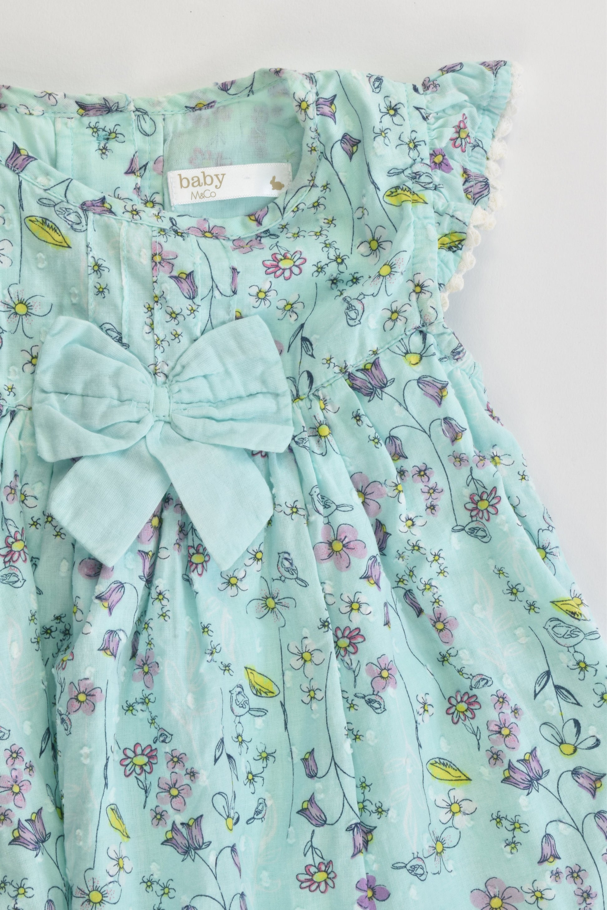 M&Co Size 2-3 Lined Floral Blouse/Tunic