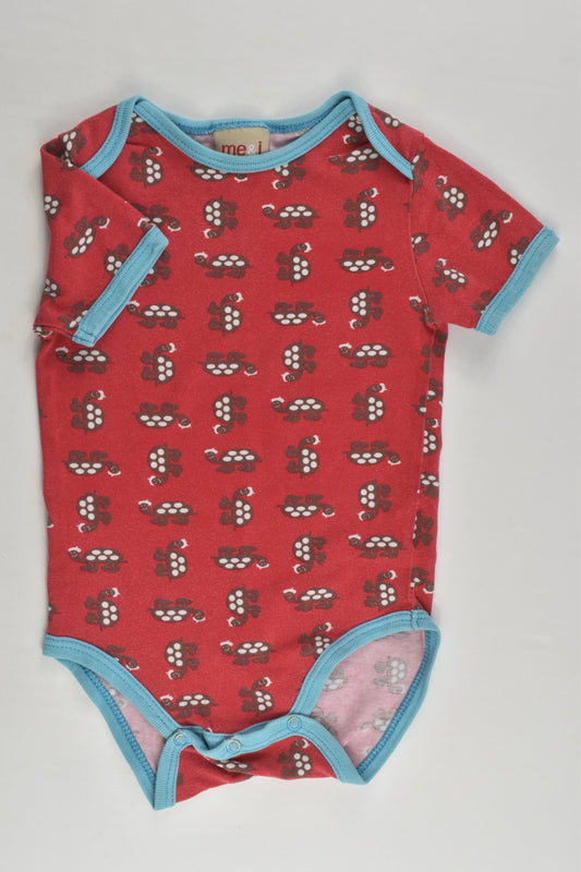 Me&i Size 0-1 (74/80 cm) Retro Tortoises Bodysuit