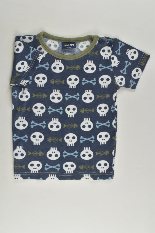 Me&i Size 0-1 (74/80 cm) Skull T-shirt