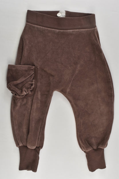 Me&i Size 0/1 (74/80 cm) Love Heart Bottom Velour Pants