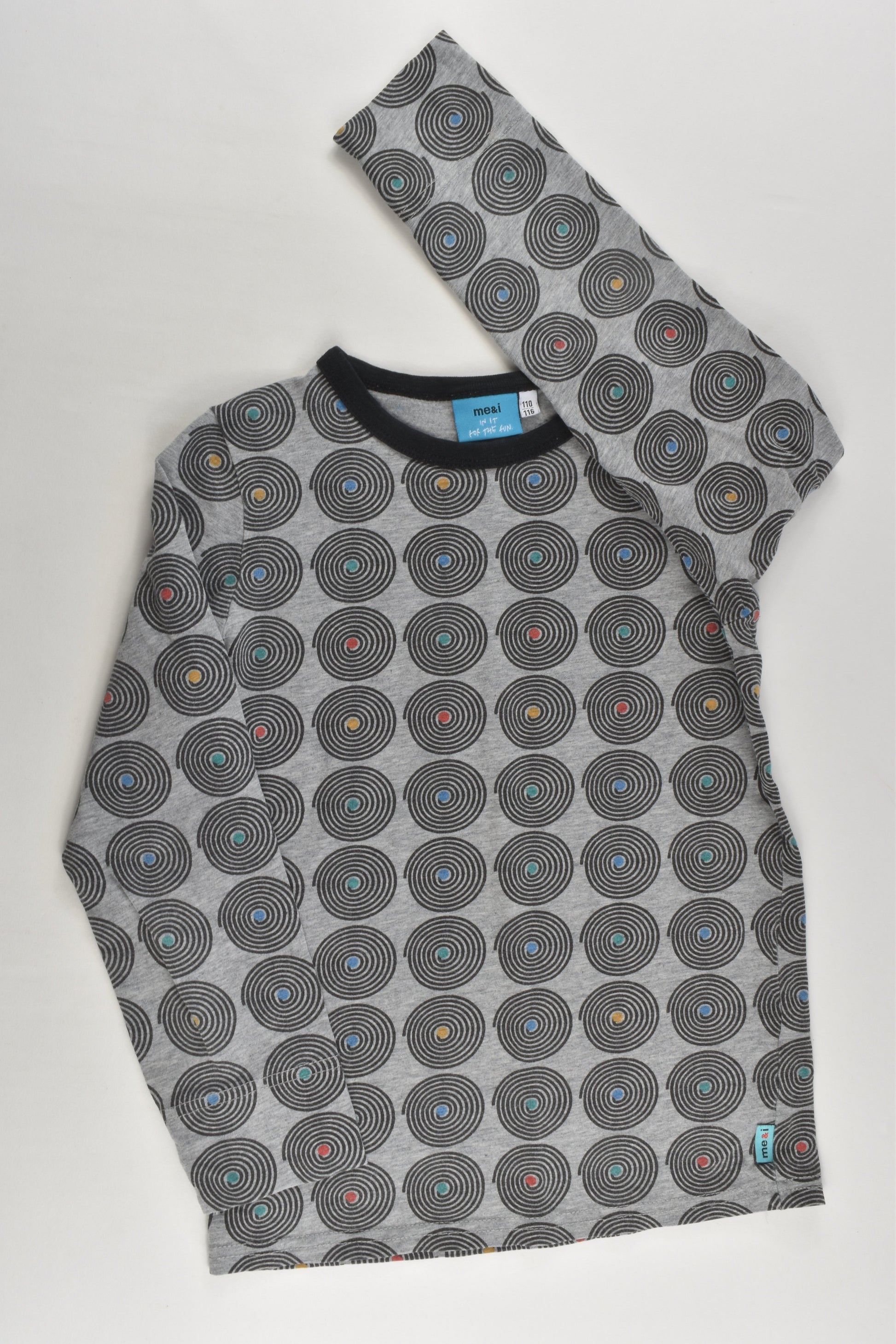 Me&i Size 5-6 (110/116 cm) Liquorice Top