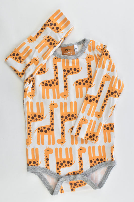 Me&i Size 62/68 (00) Giraffe Bodysuit