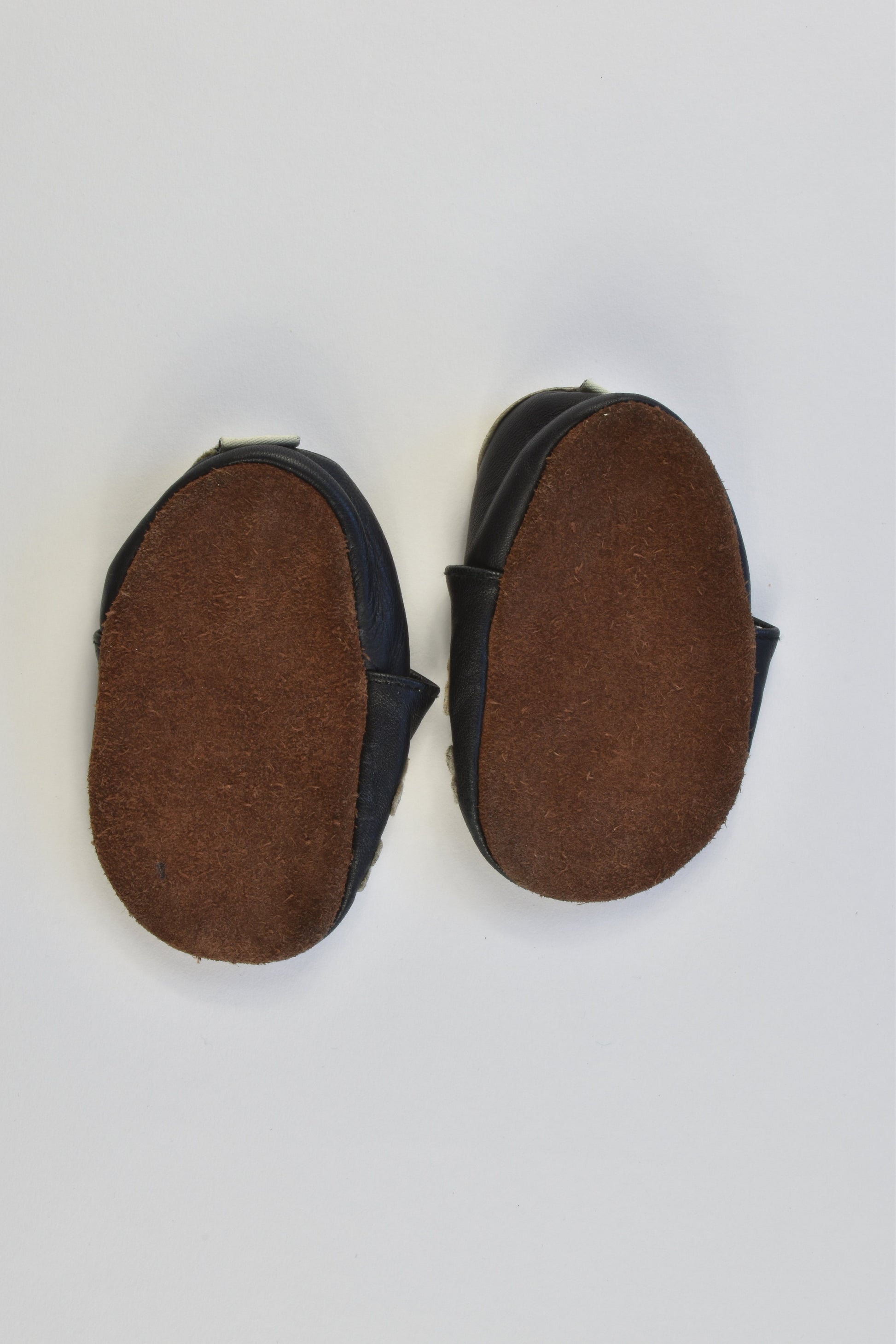 mepiQ Size 6-12 months Skulls Soft Leather Baby Slippers