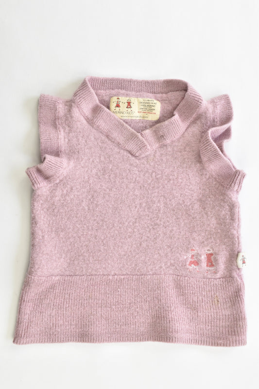 Merino Kids (New Zeland) Size 12-24 months Merino Wool Vest