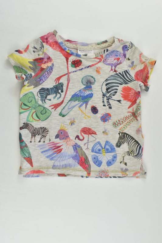 Michelle Morin for H&M Size 2 (92 cm) Colorful Animals T-shirt