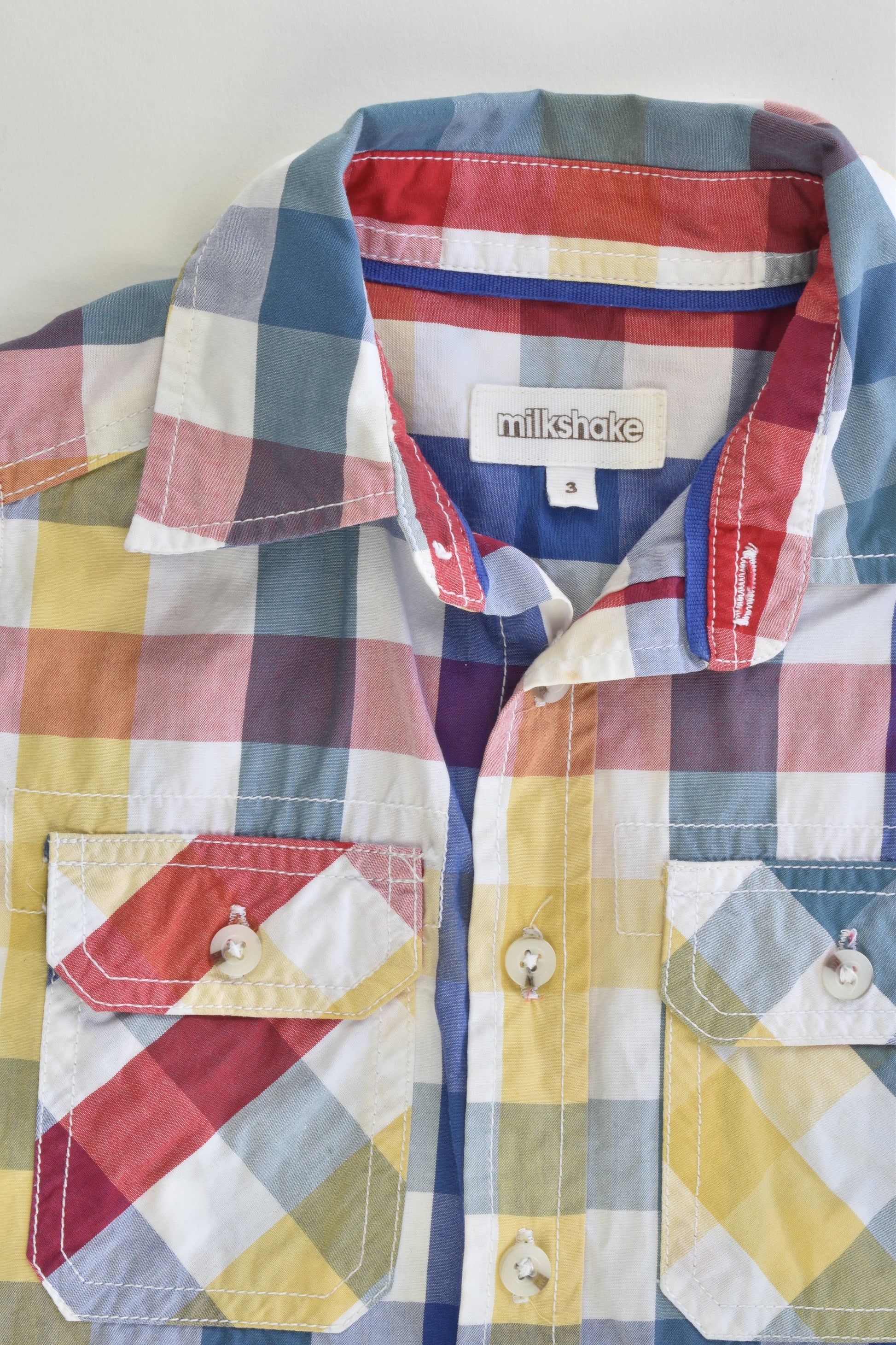 Milkshake Size 3 Collared Checked Shirt