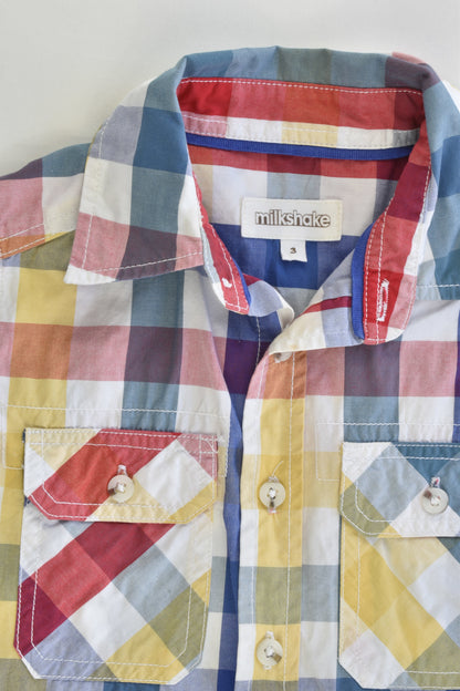 Milkshake Size 3 Collared Checked Shirt
