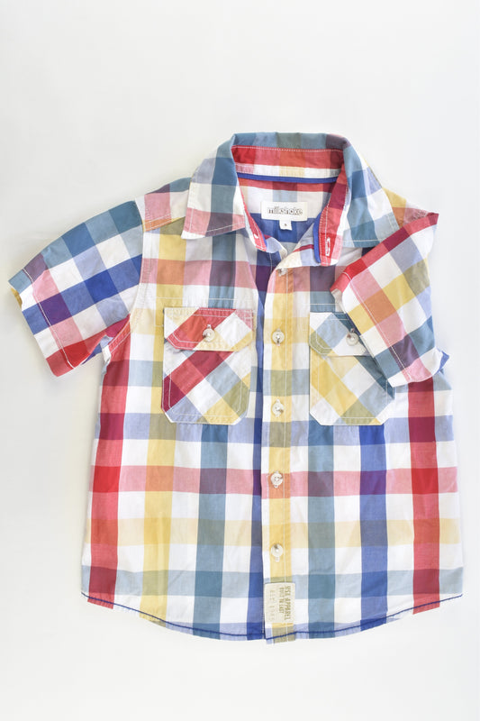 Milkshake Size 3 Collared Checked Shirt