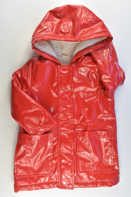 Milkshake Size 3 Soft Sherpa Lined Rain Jacket