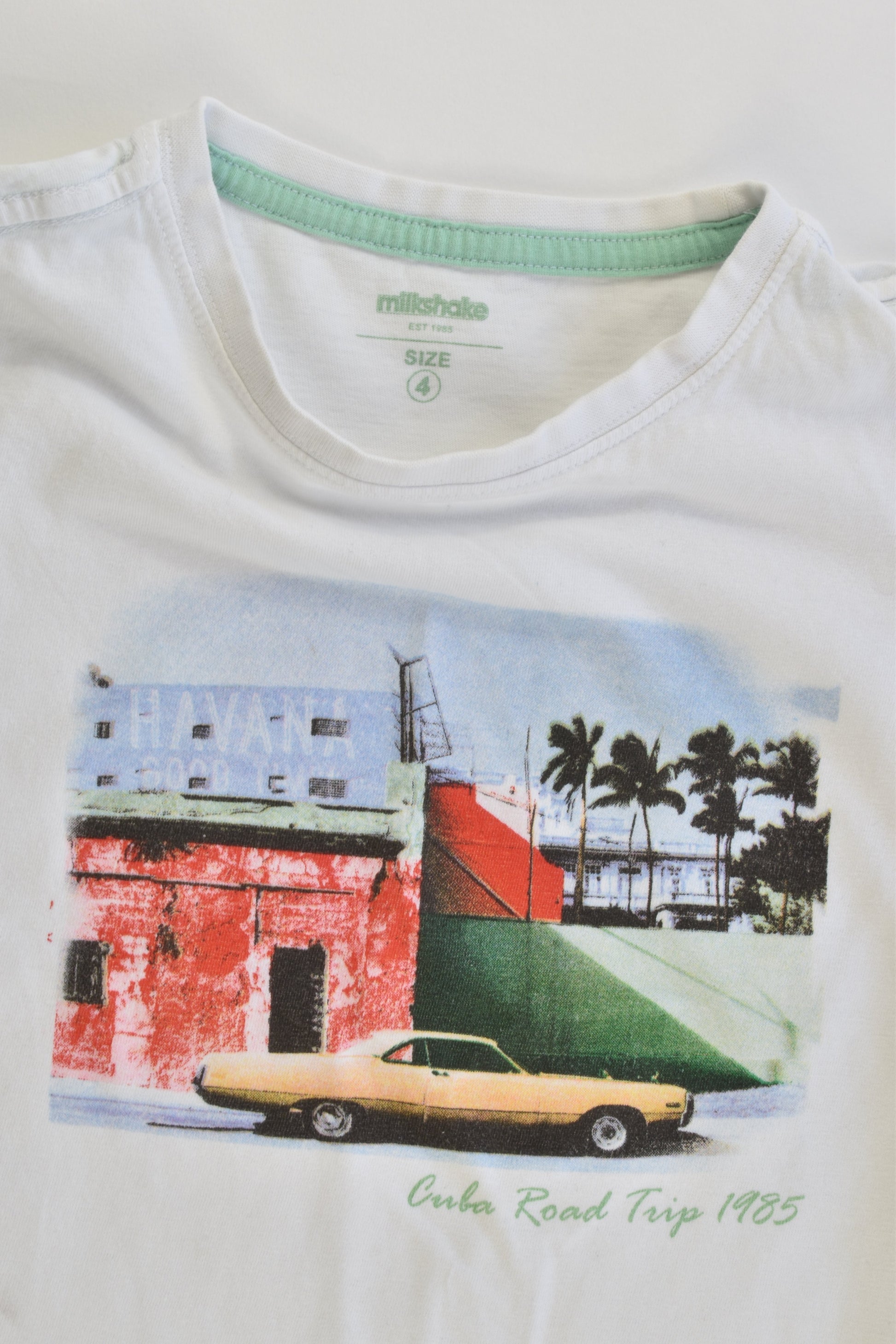 Milkshake Size 4 'Cuba Road Trip 1985' T-shirt