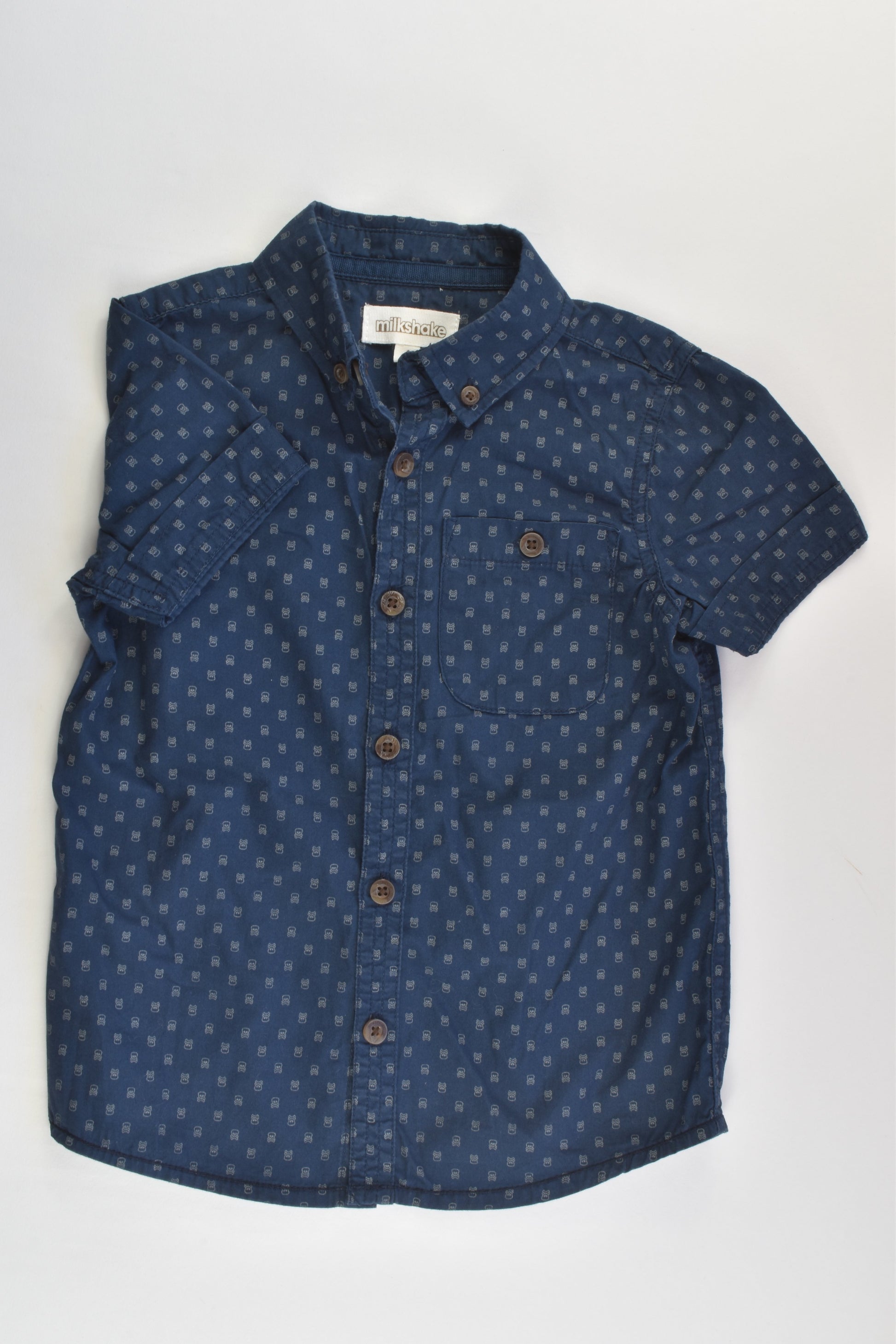 Milkshake Size 4 Skulls Shirt
