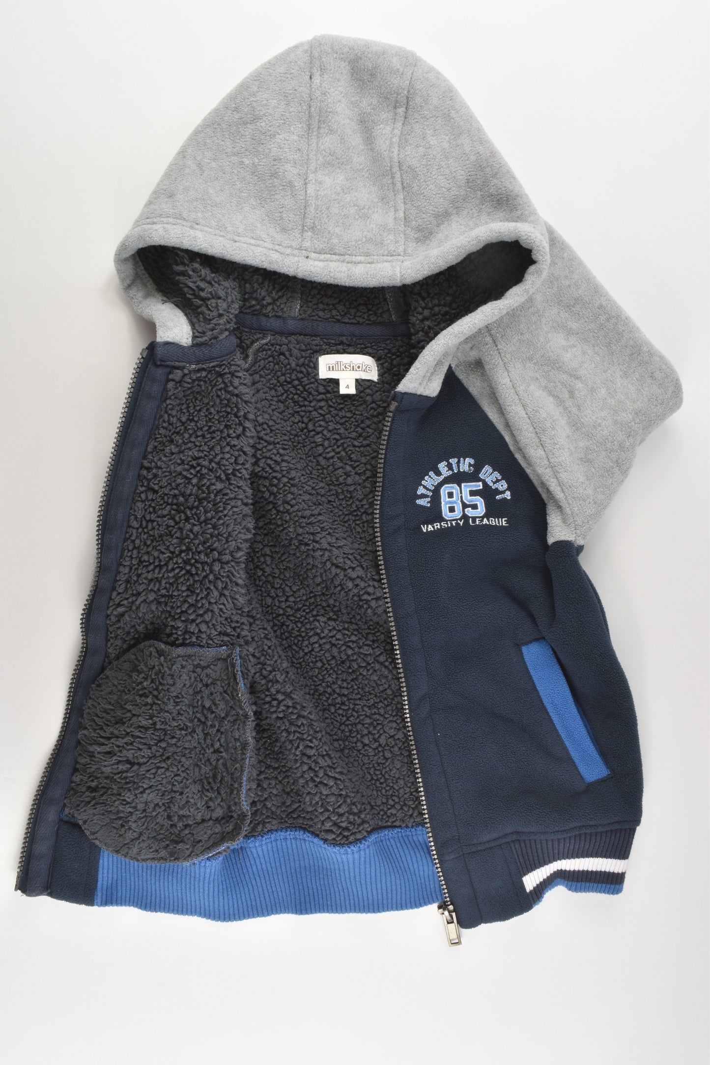 Milkshake Size 4 Warm Fleece and Sherpa Hooded Jumper
