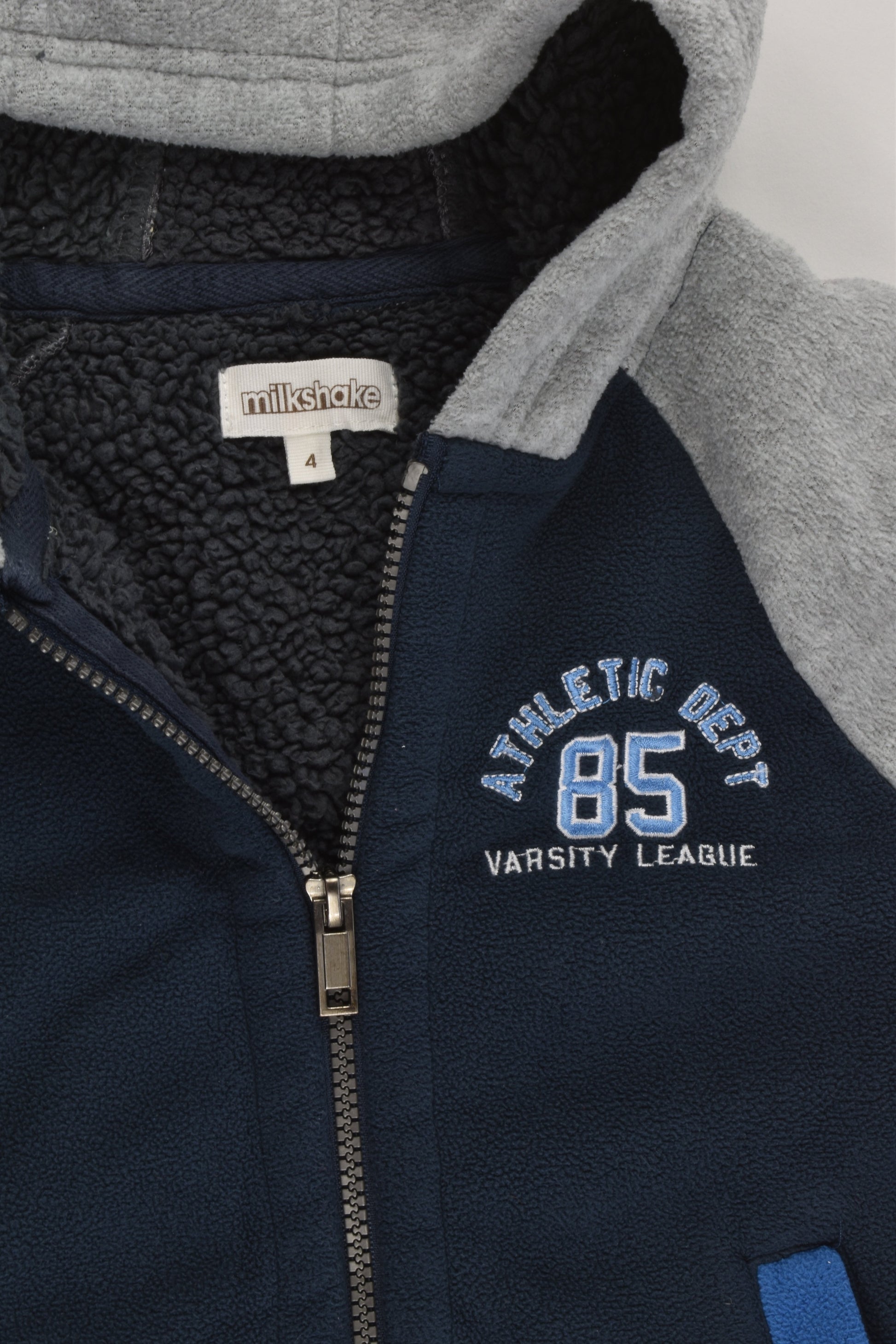 Milkshake Size 4 Warm Fleece and Sherpa Hooded Jumper