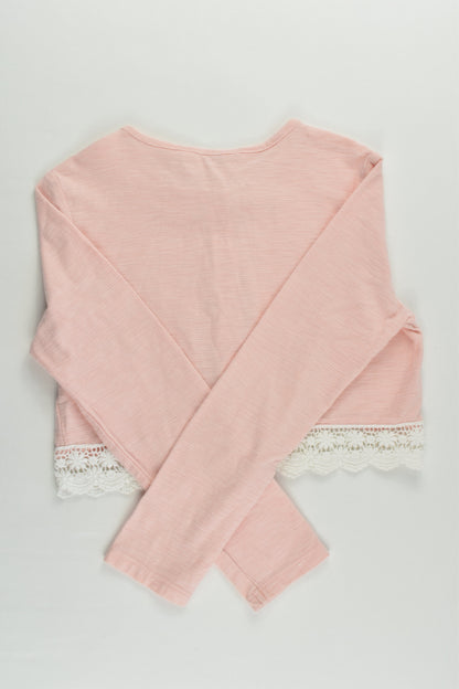 Milkshake Size 5 Cardigan with Lace Hem