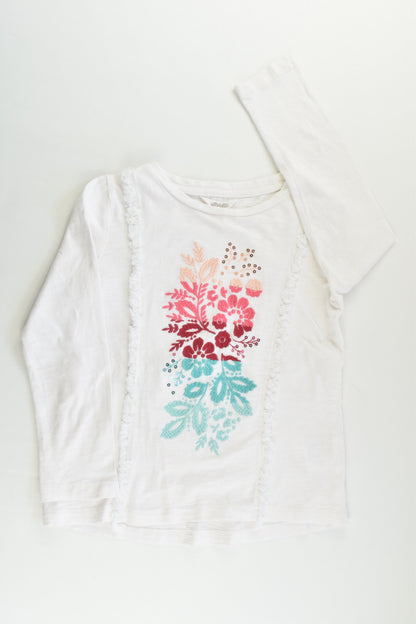 Milkshake Size 6 Floral Embroidery Top